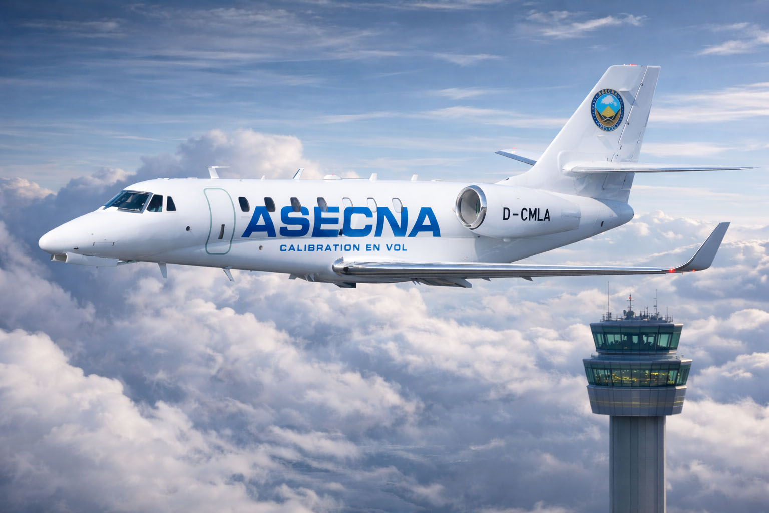 Avion ASECNA D-CMLA – Calibration en vol